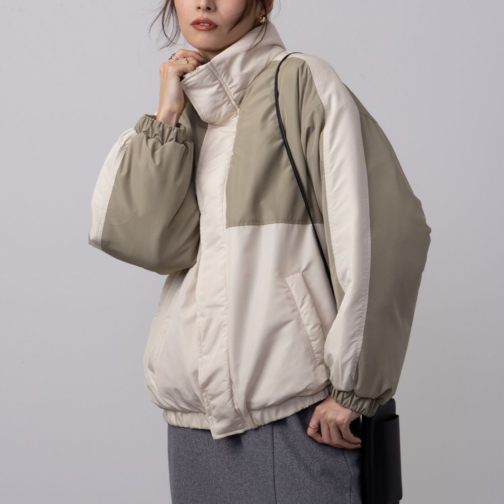 [最終さらに50%OFF]NAVY  中綿切り替えアウター レディース商品画像-3