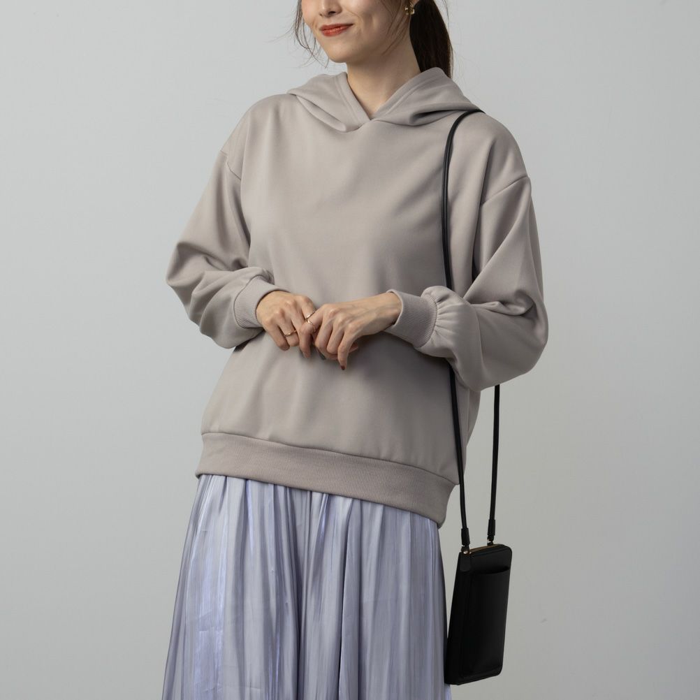 NAVY  フワモチパーカー レディース商品画像-3