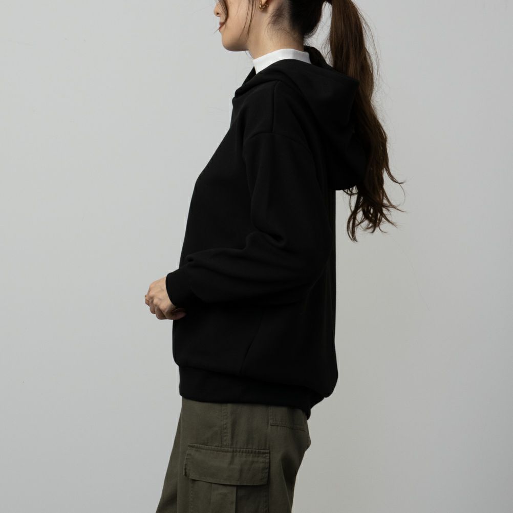 NAVY  フワモチパーカー レディース商品画像-5