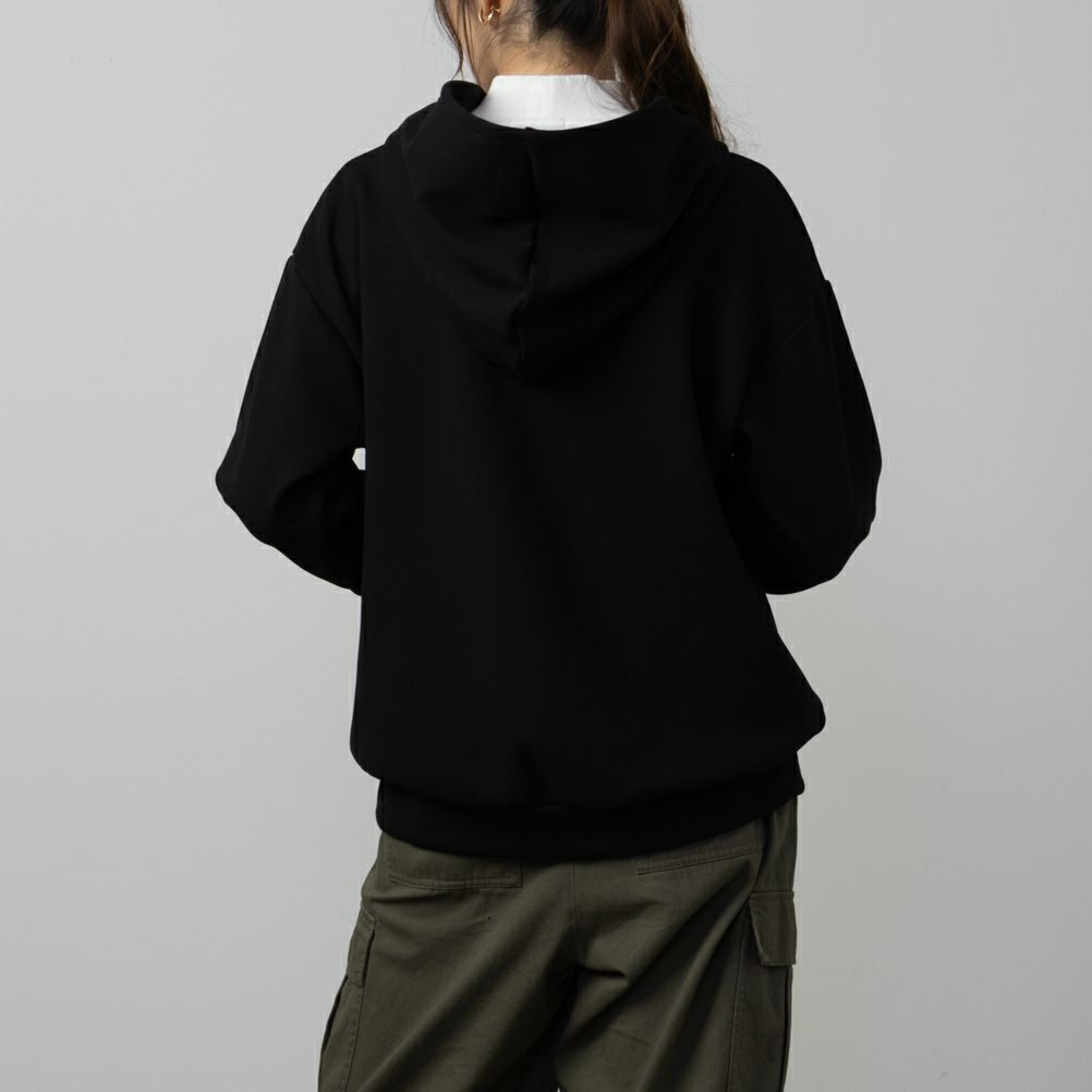 NAVY  フワモチパーカー レディース商品画像-6