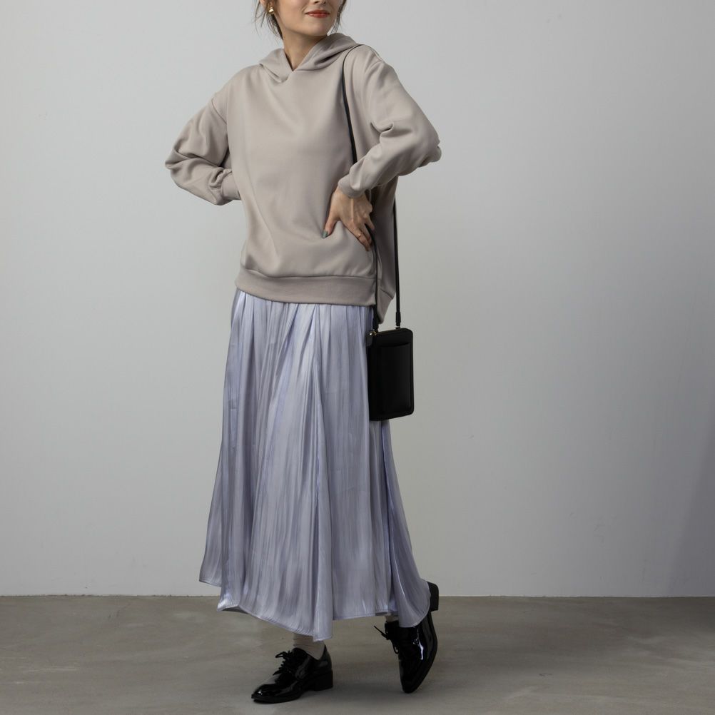 NAVY  フワモチパーカー レディース商品画像-8