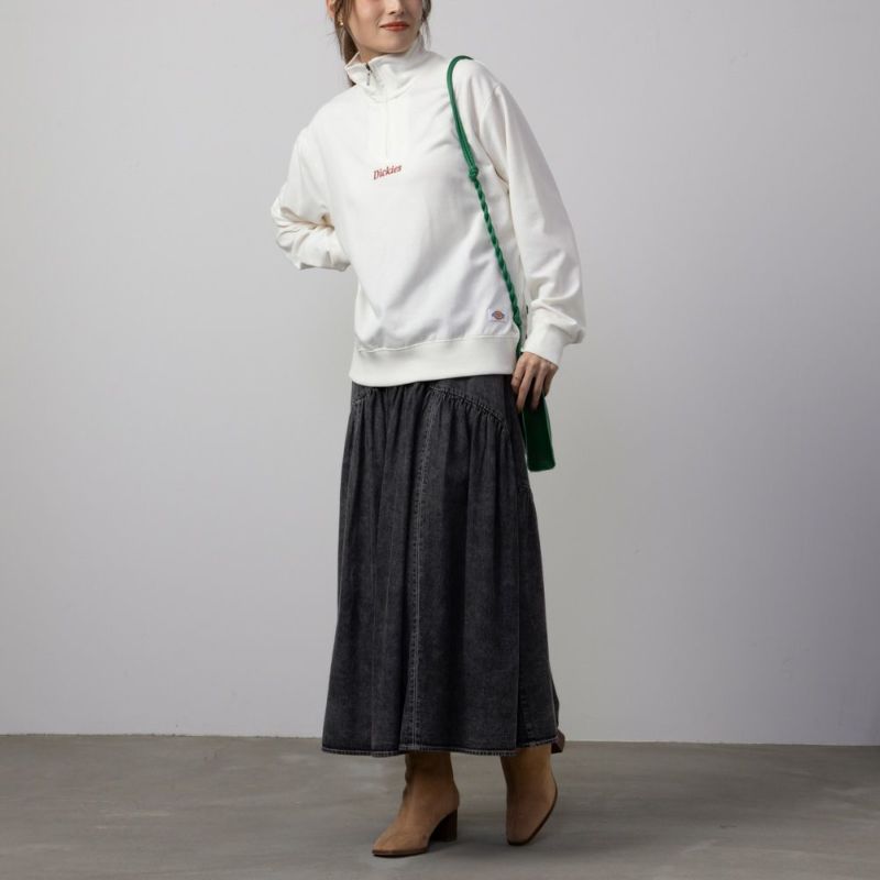 Dickies ミニ裏毛ハーフジップトレーナー レディース商品画像-7