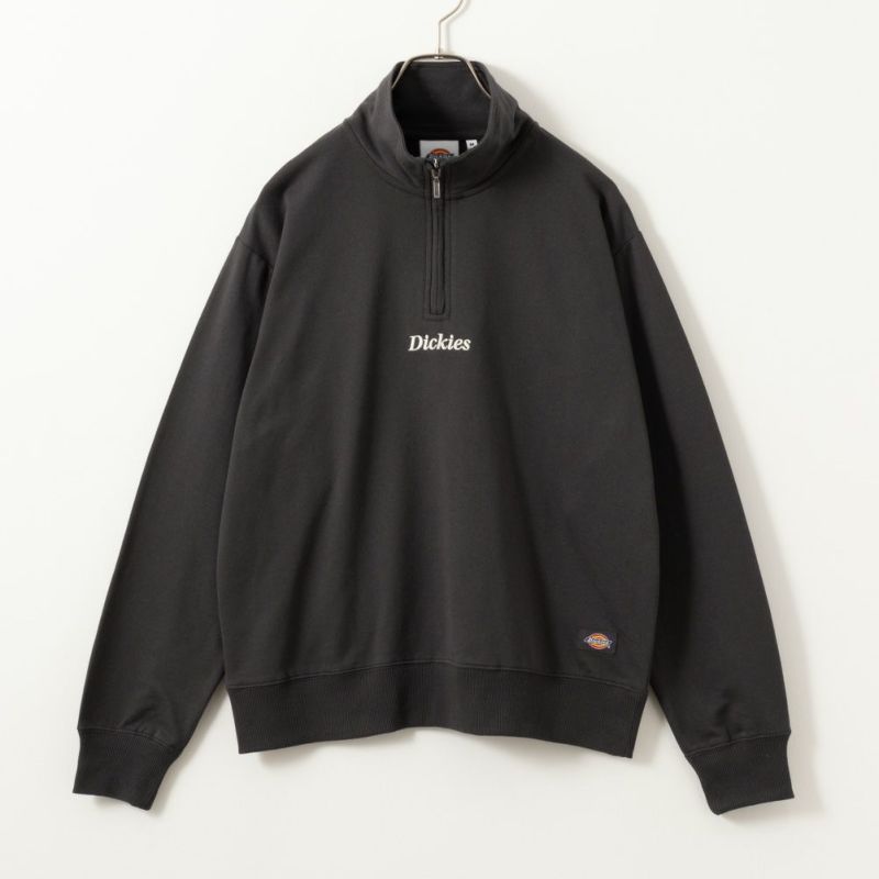 Dickies ミニ裏毛ハーフジップトレーナー レディース