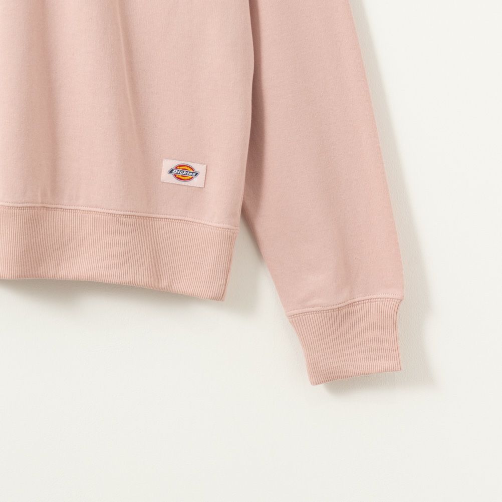 Dickies ミニ裏毛ハーフジップトレーナー レディース