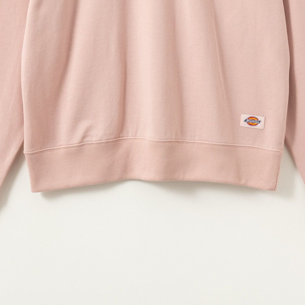 Dickies ミニ裏毛ハーフジップトレーナー レディース