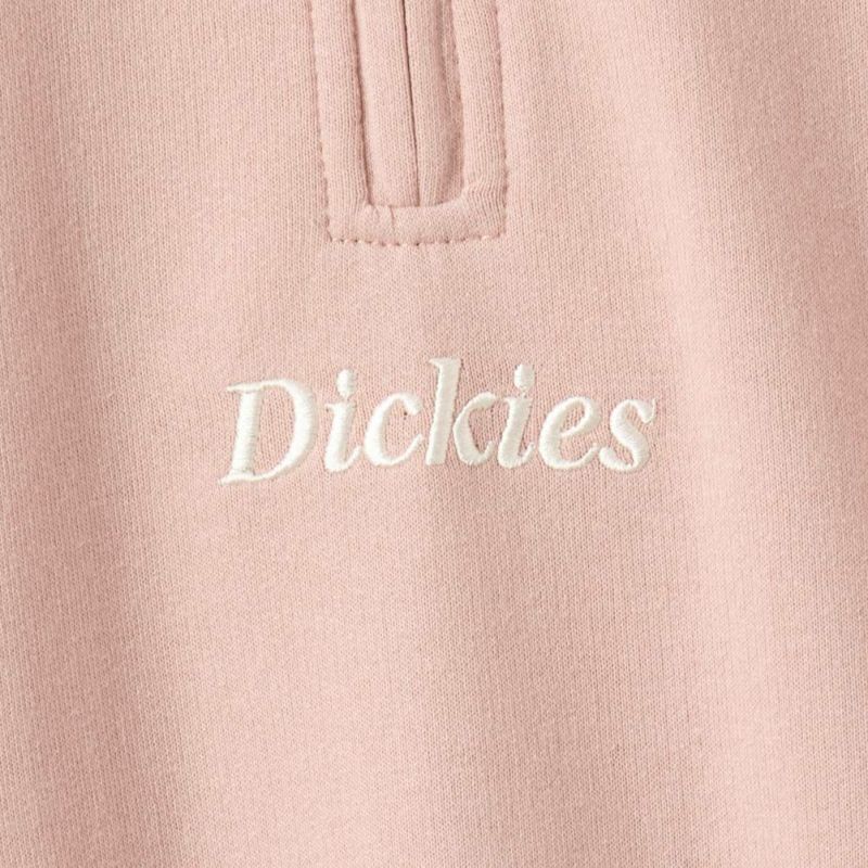 Dickies ミニ裏毛ハーフジップトレーナー レディース