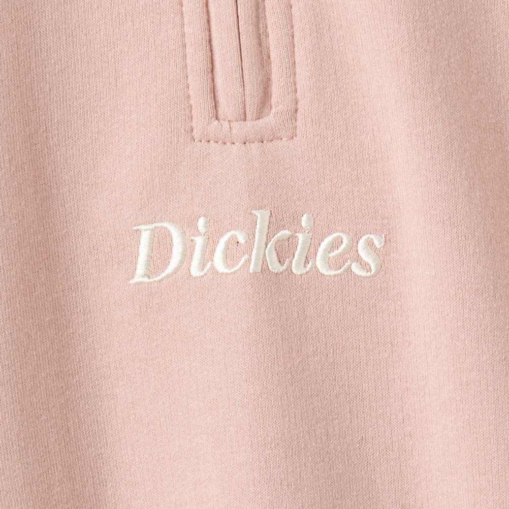 Dickies ミニ裏毛ハーフジップトレーナー レディース