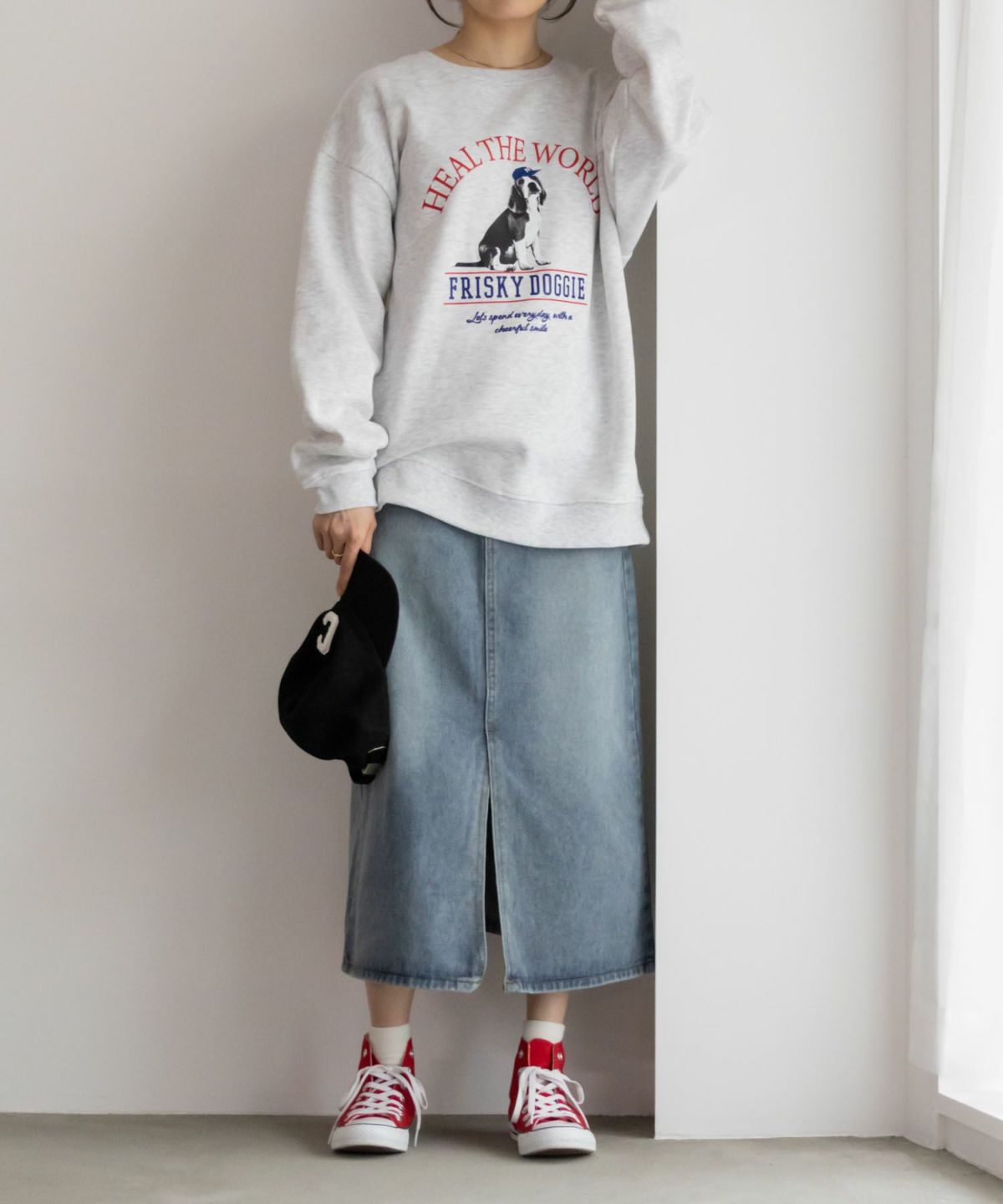 アニマルフォトプリントトレーナー メンズ