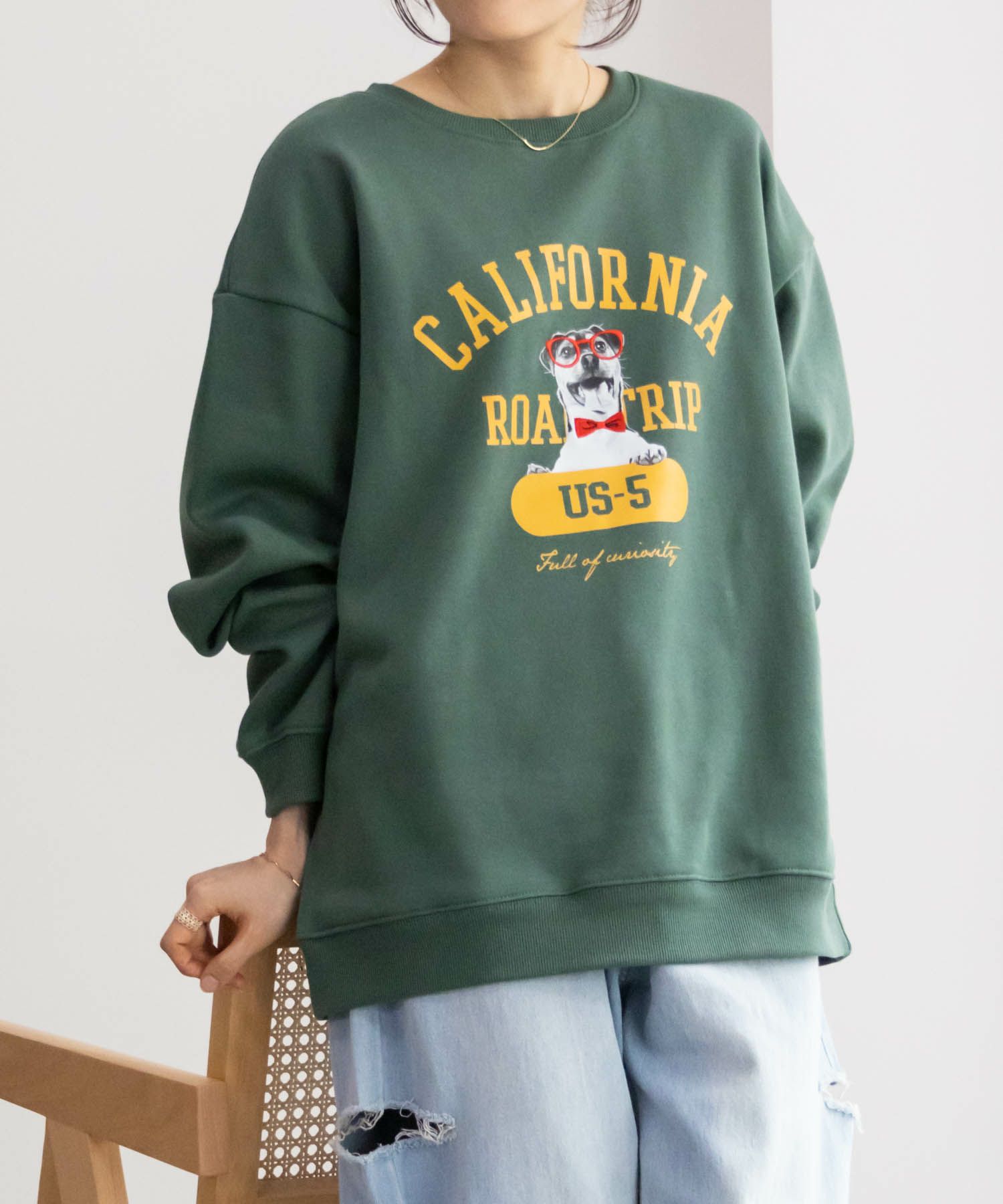 アニマルフォトプリントトレーナー メンズ商品画像-18