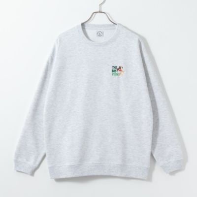 アニマルワンポイント刺繍トレーナー メンズ