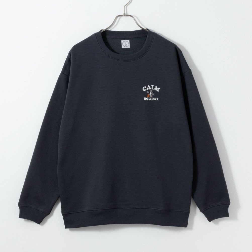 アニマルワンポイント刺繍トレーナー メンズ商品画像-2