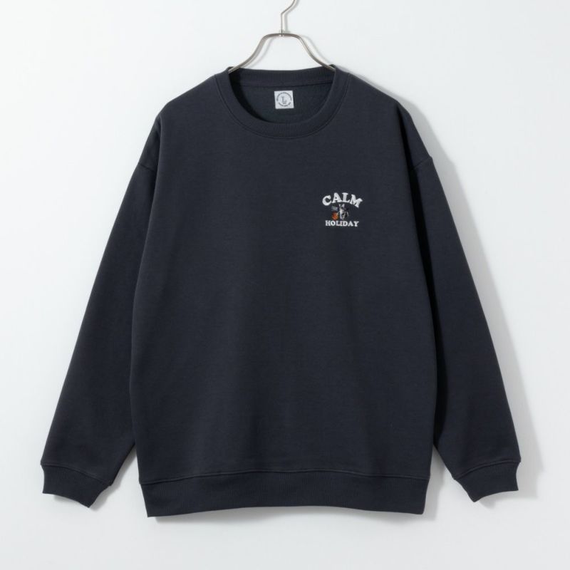 アニマルワンポイント刺繍トレーナー メンズ商品画像-2