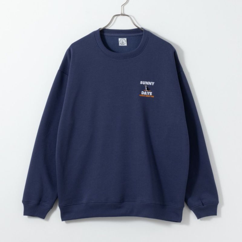 アニマルワンポイント刺繍トレーナー メンズ商品画像-3