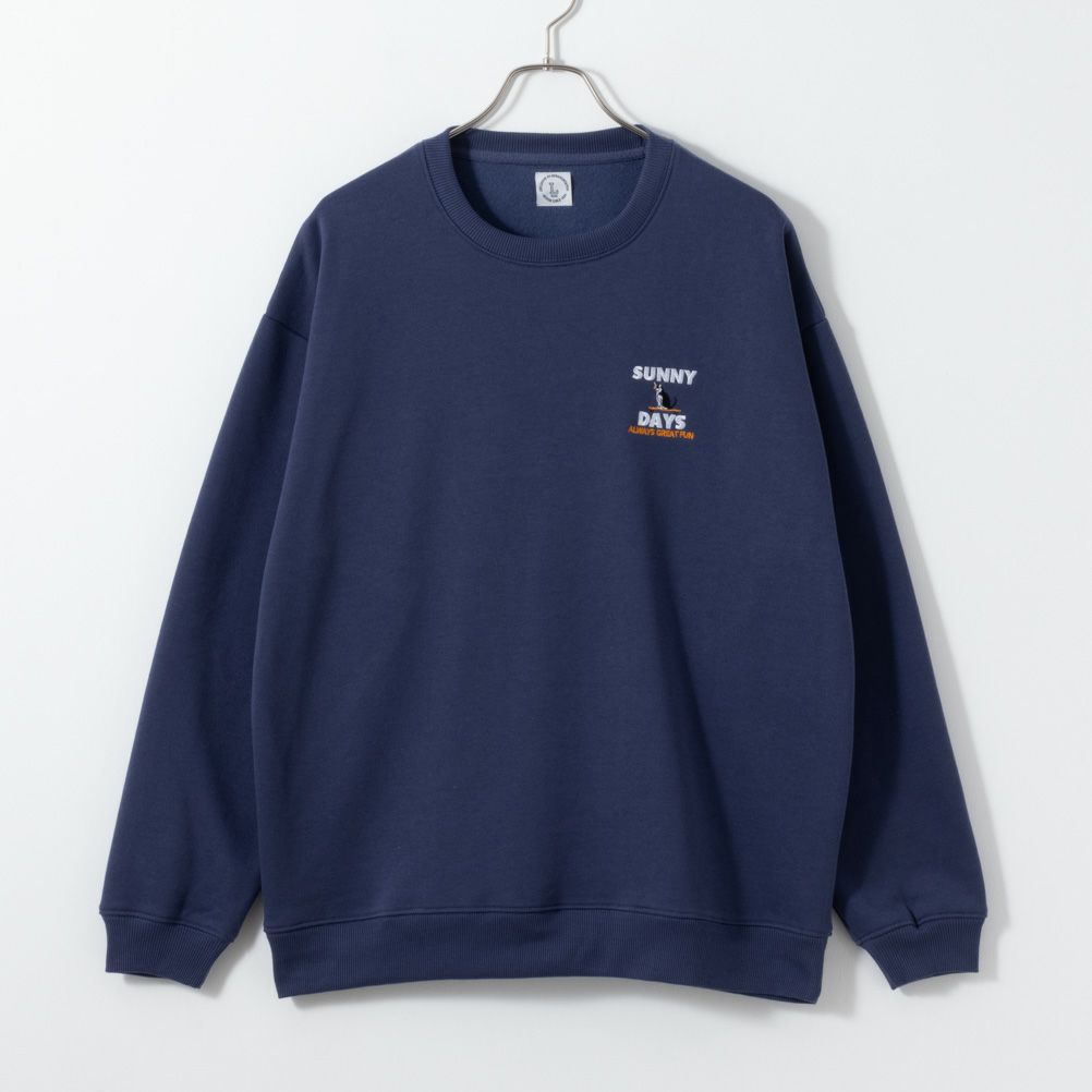 アニマルワンポイント刺繍トレーナー メンズ商品画像-3