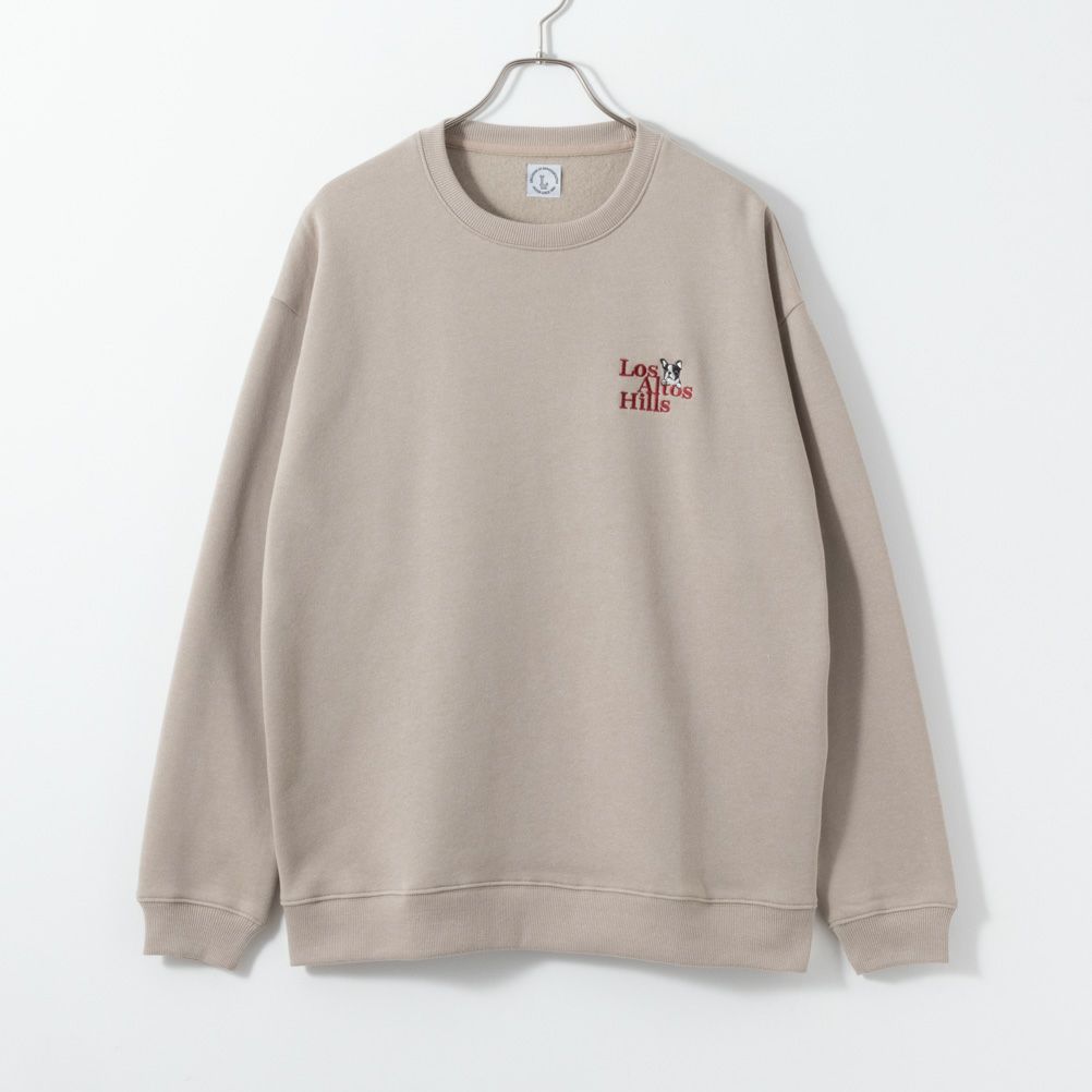 アニマルワンポイント刺繍トレーナー メンズ