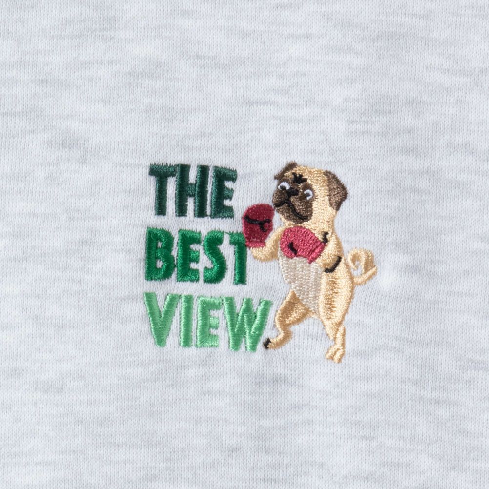 アニマルワンポイント刺繍トレーナー メンズ