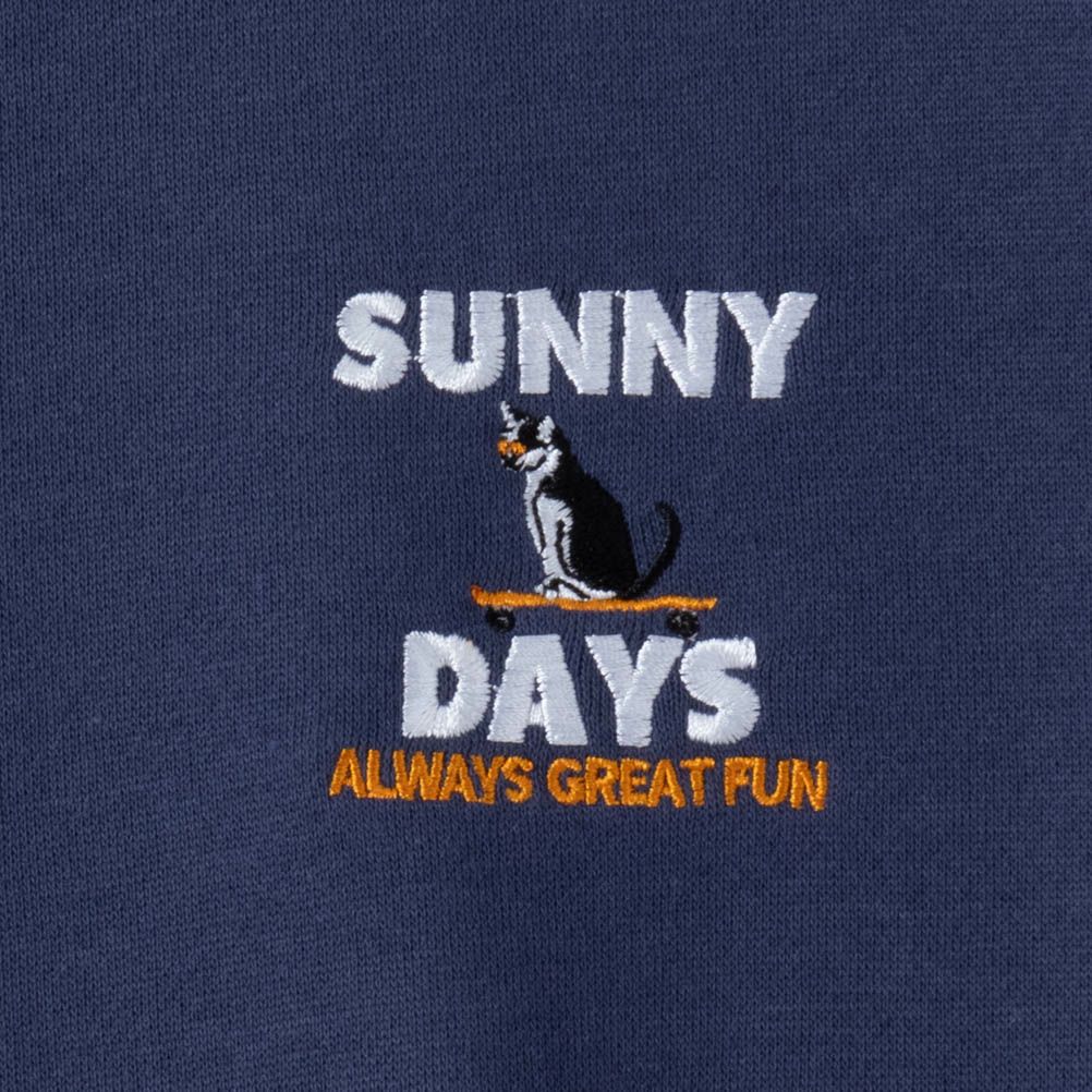 アニマルワンポイント刺繍トレーナー メンズ