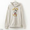 Disney ミッキー / シルエット発砲プリントパーカー メンズ
