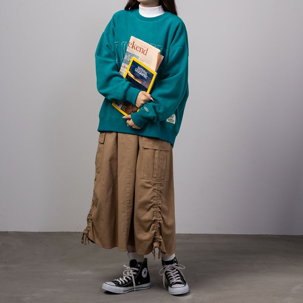 DISCUS シープボア刺繍トレーナー レディース商品画像-4