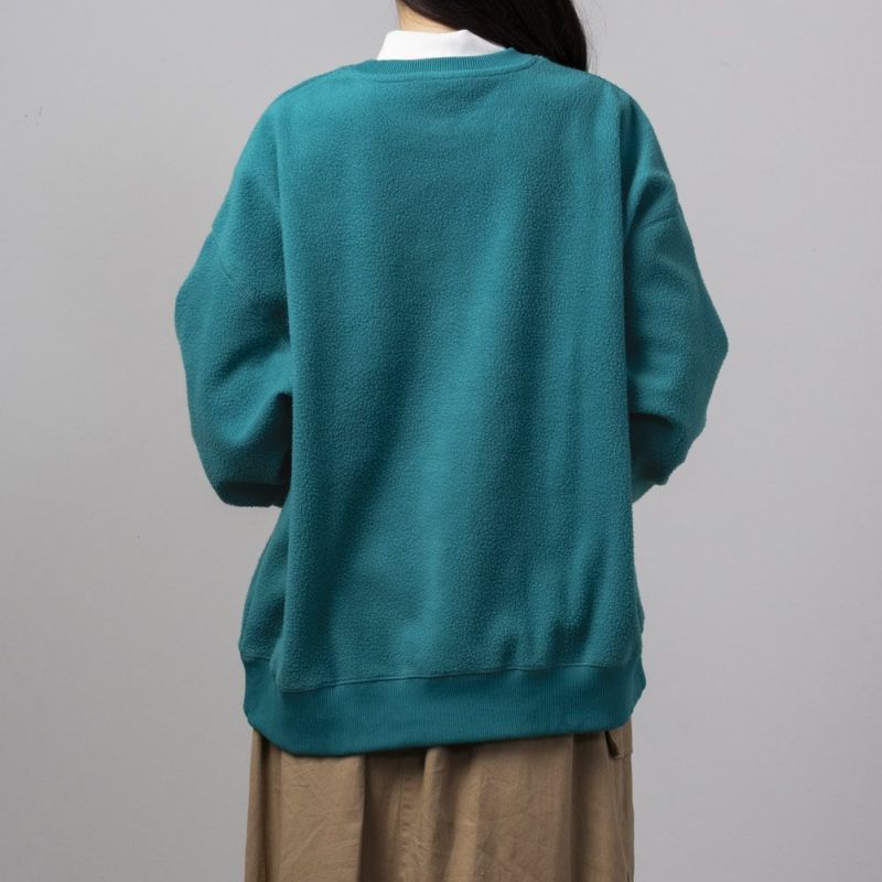 DISCUS シープボア刺繍トレーナー レディース商品画像-6