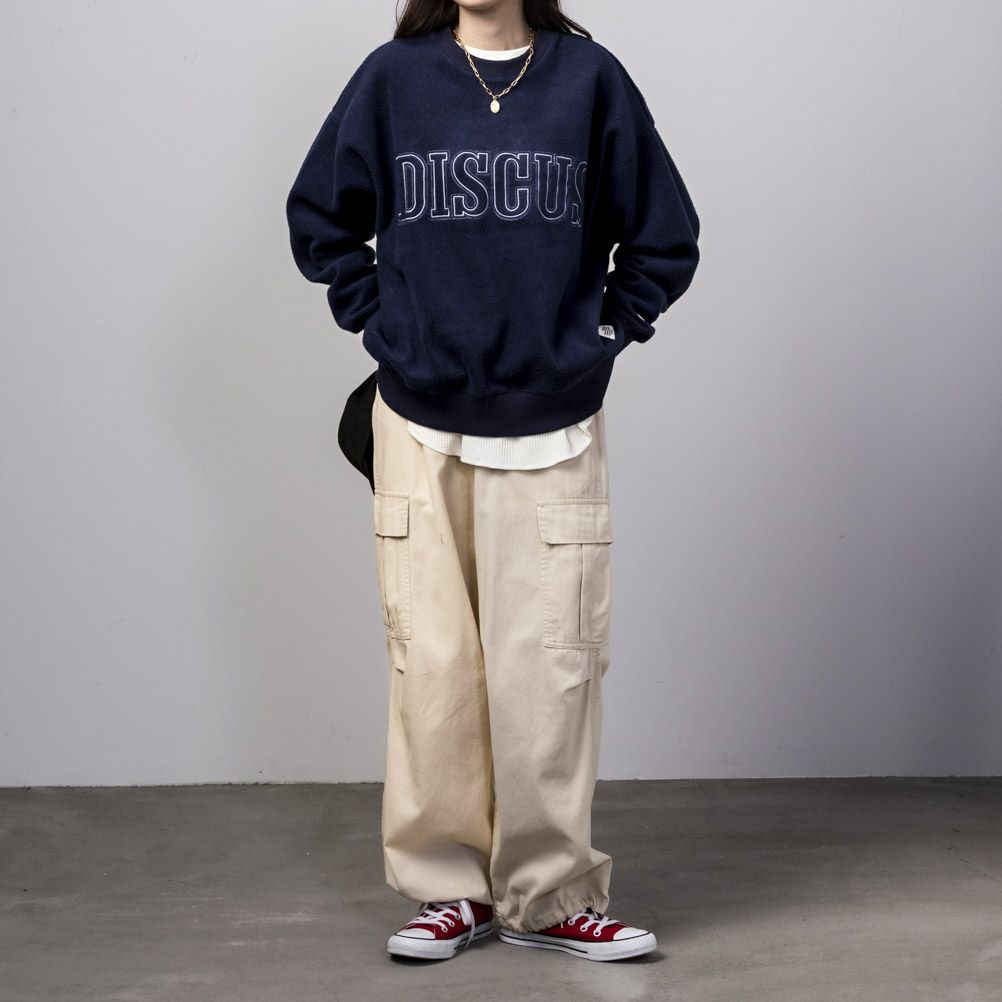 DISCUS  シープボア刺繍トレーナー レディース商品画像-8