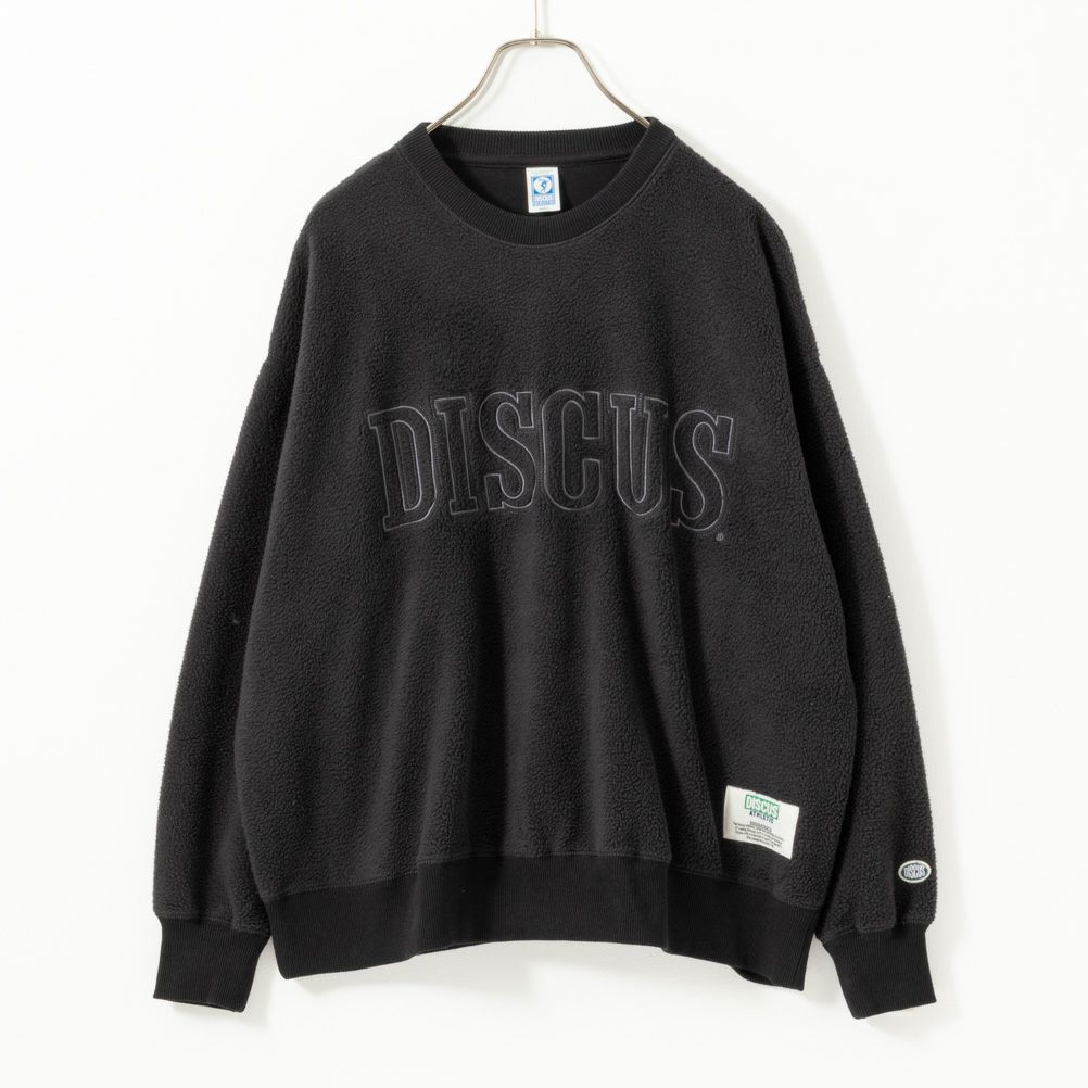 DISCUS シープボア刺繍トレーナー レディース