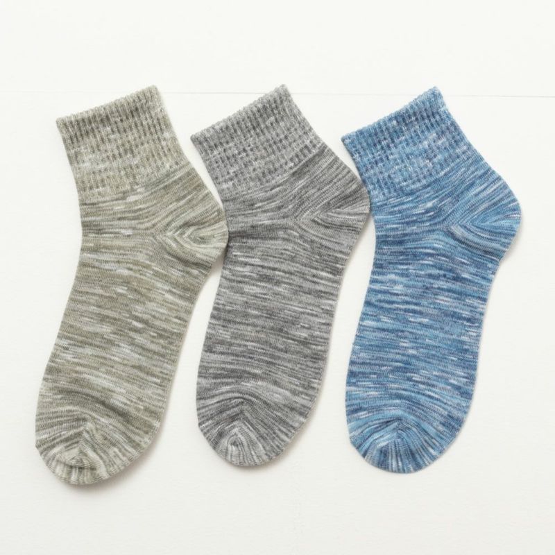 NAVY  クォーターソックス スラブミックス メンズ商品画像-8