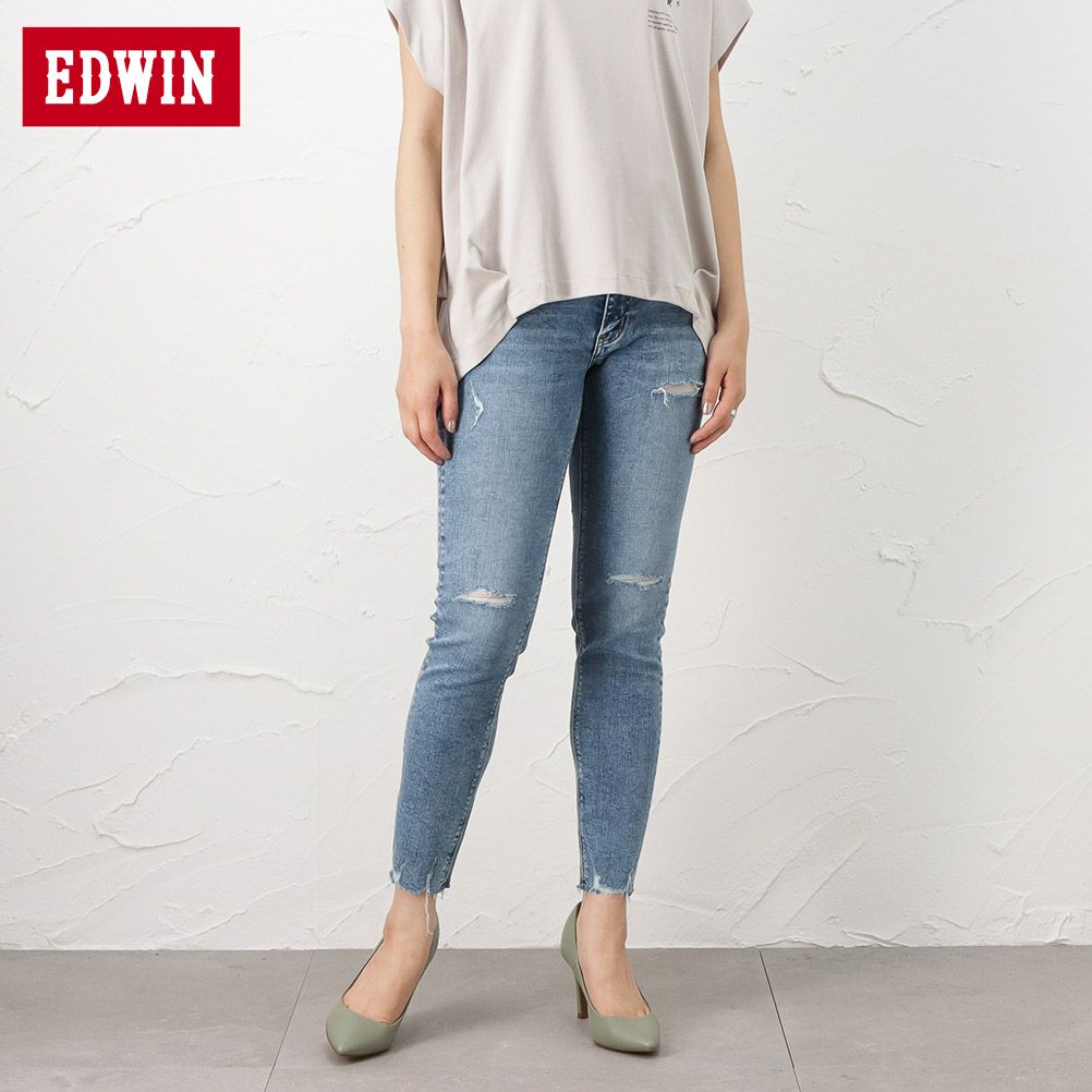 EDWIN essentials スキニーデニムパンツ レディース