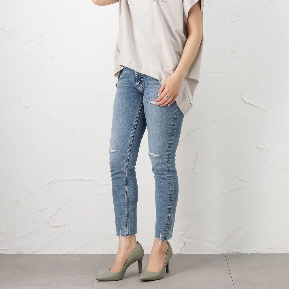 EDWIN essentials スキニーデニムパンツ レディース