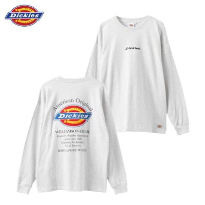 Dickies  バックロゴ刺繍長袖Tシャツ メンズ