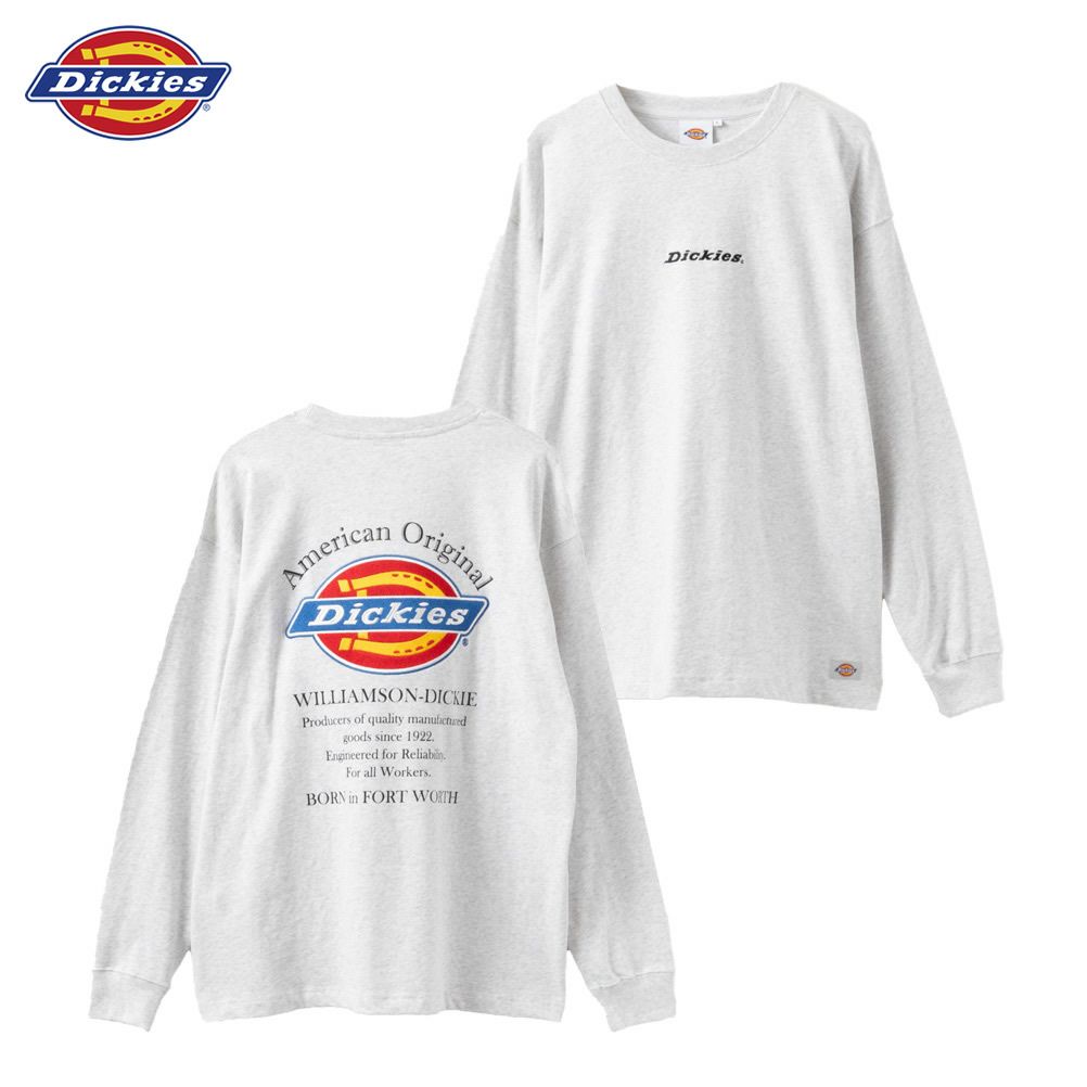 Dickies バックロゴ刺繍長袖Tシャツ メンズ