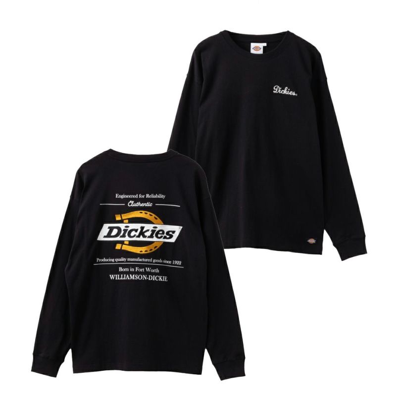 Dickies バックロゴ刺繍長袖Tシャツ メンズ