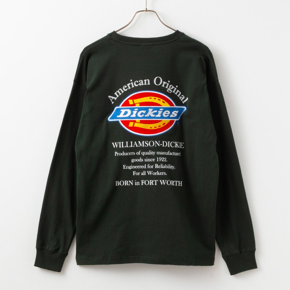 Dickies バックロゴ刺繍長袖Tシャツ メンズ