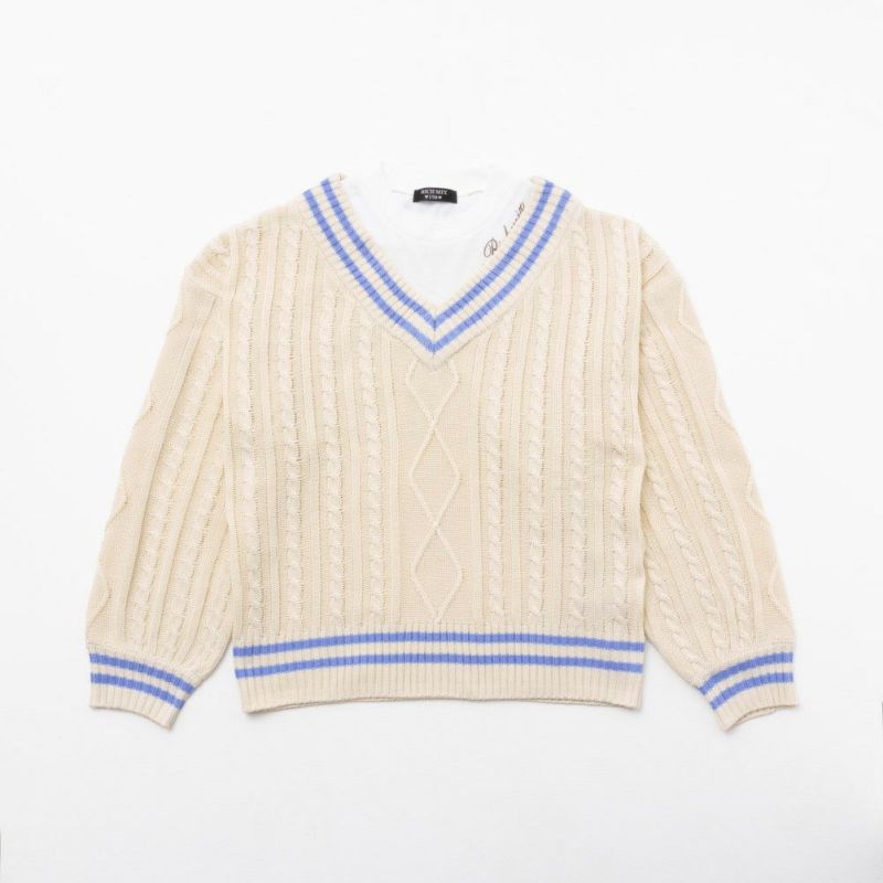 RICH MIX  レイヤード風フェイクニット キッズ商品画像-2