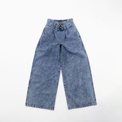 makki remake デニムワイドパンツ　リメイクジーンズ希少　早い者勝ち リメイクデニム」に該当するファッション通販 - ZOZOTOWN