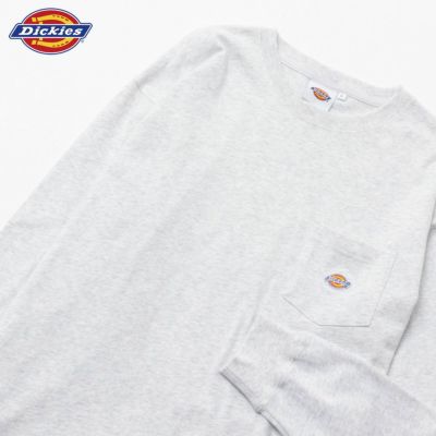 Dickies  無地ポケット長袖Tシャツ メンズ