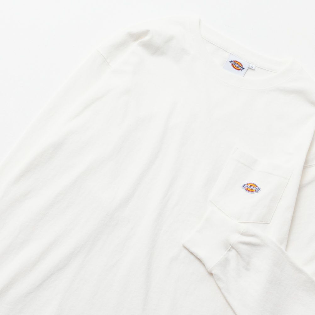 Dickies 無地ポケット長袖Tシャツ メンズ