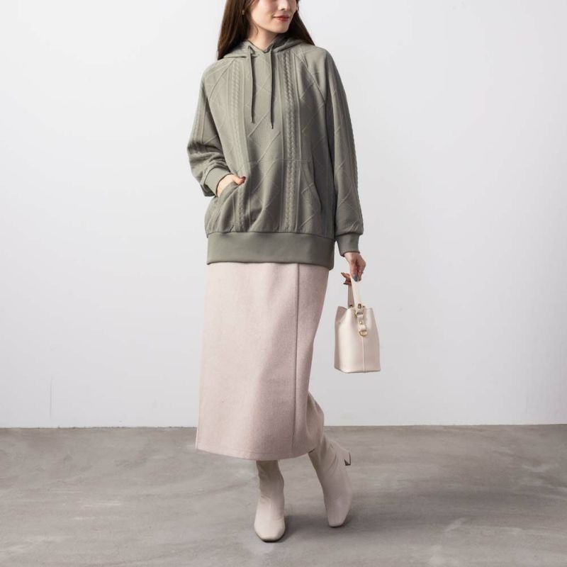 ジャガードプルパーカー レディース商品画像-4