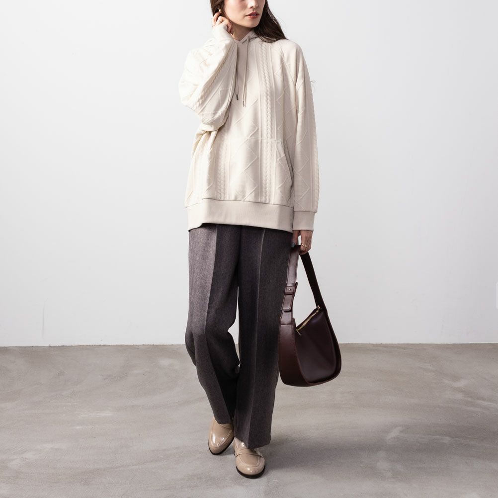 ジャガードプルパーカー レディース商品画像-8