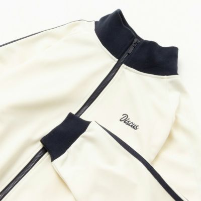 DISCUS ポンチ素材 ライントラックジャケット レディース