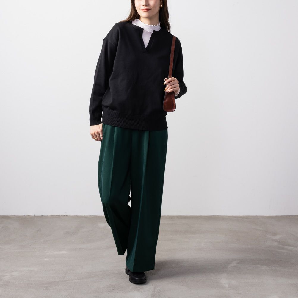 NAVY スポンディングニットプルオーバー レディース