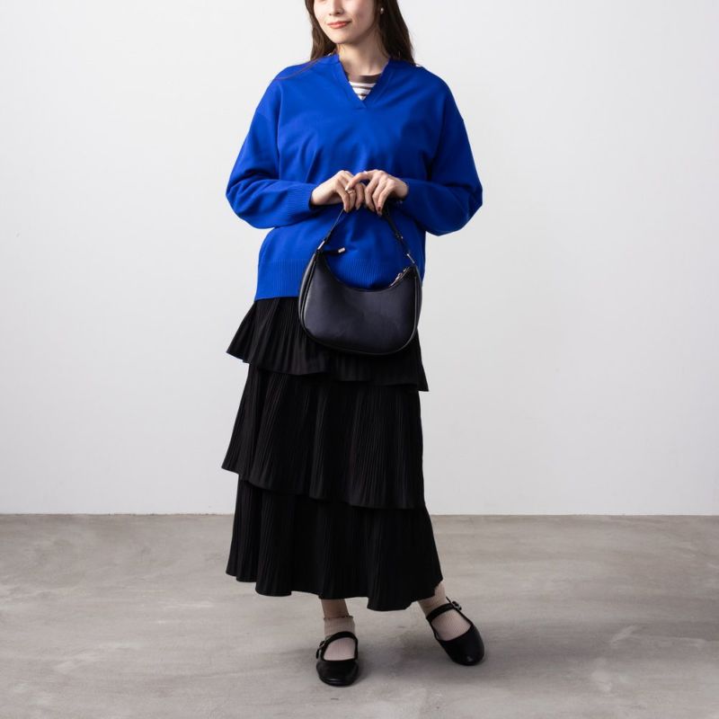 NAVY  スポンディングニットプルオーバー レディース商品画像-9