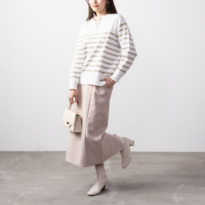 NAVY  スポンディングニットプルオーバー レディース商品画像-10