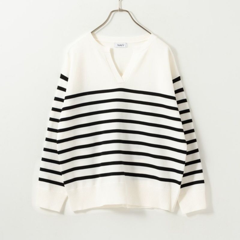 NAVY  スポンディングニットプルオーバー レディース商品画像-11