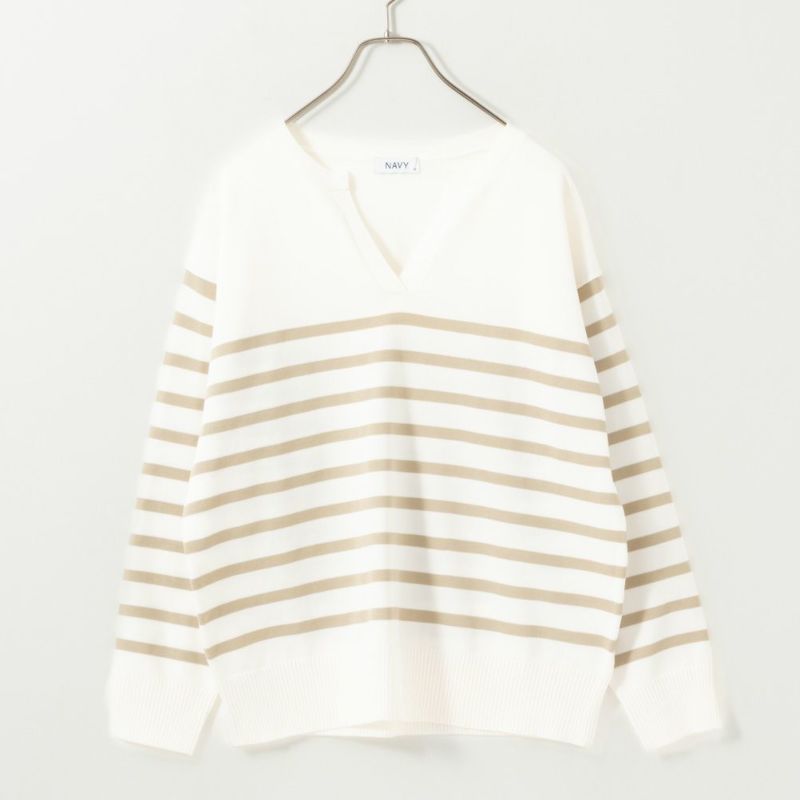 NAVY  スポンディングニットプルオーバー レディース商品画像-15