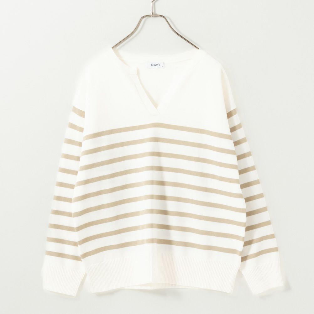 NAVY  スポンディングニットプルオーバー レディース商品画像-15
