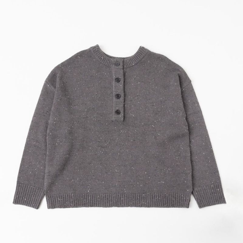 NAVY ネップヘンリーネックニット レディース商品画像-12