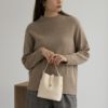 NAVY ネップモックニット レディース