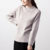 NAVY ネップモックニット レディース