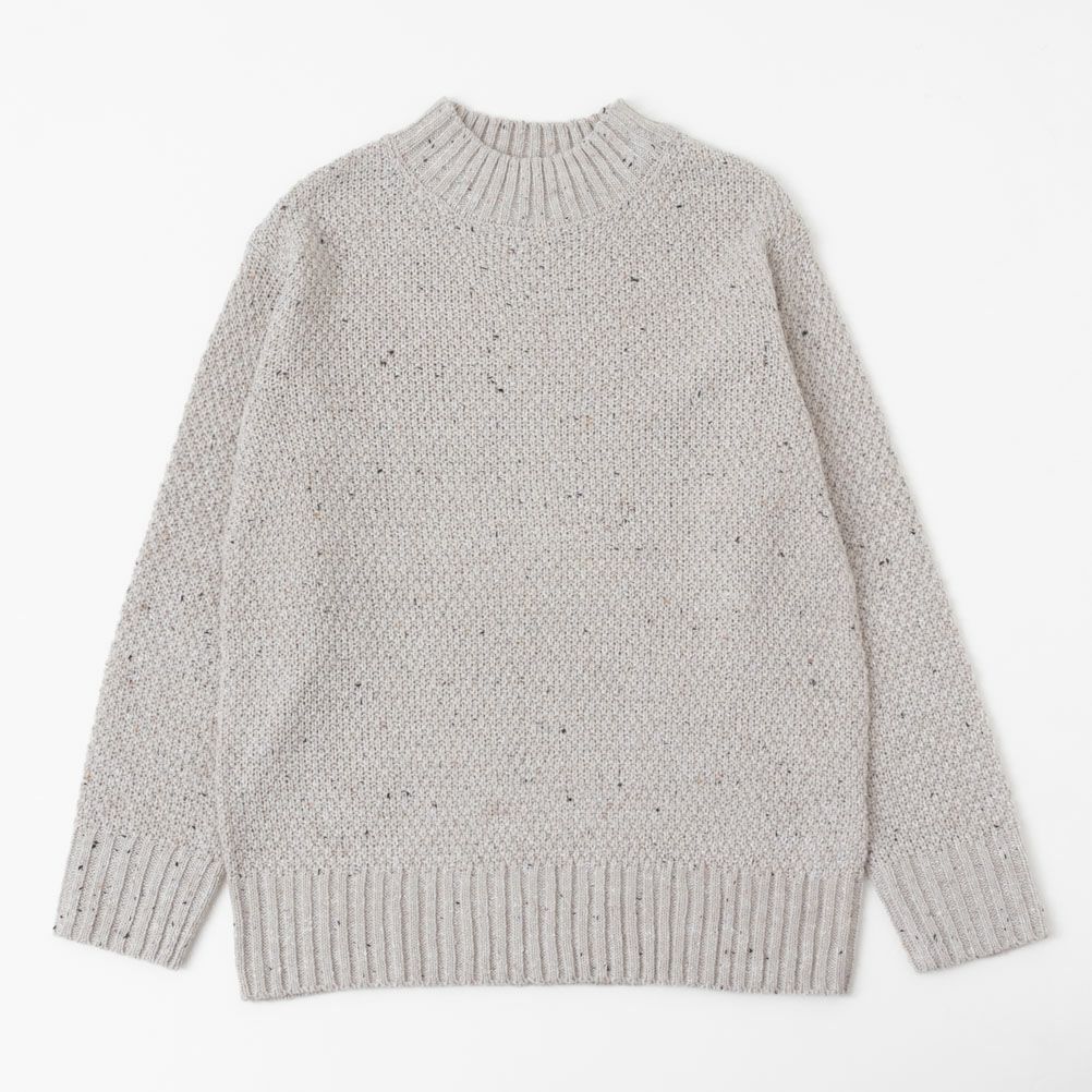 NAVY ネップモックニット レディース
